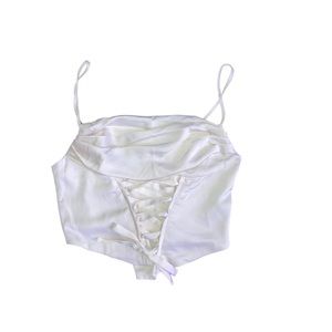 Urban Outfitters White Corset Top
